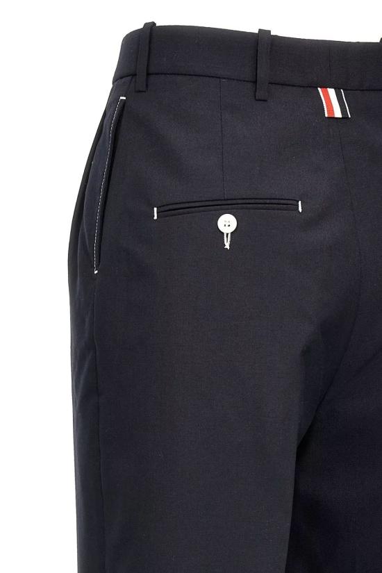 25SS 톰브라운 스트레이트 팬츠 FTC503A02872 NAVY 415 - THOM BROWNE