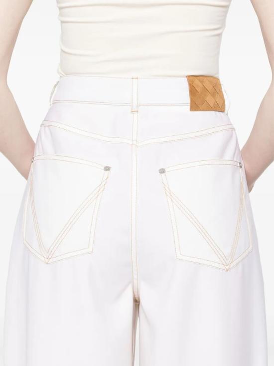 25SS 보테가베네타 스트레이트 팬츠 825519V0B30 9317 WHITE - BOTTEGA VENETA