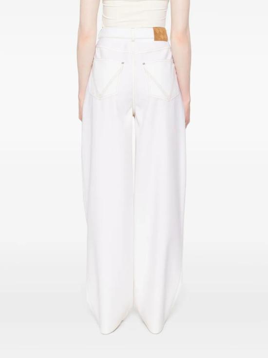 25SS 보테가베네타 스트레이트 팬츠 825519V0B30 9317 WHITE - BOTTEGA VENETA