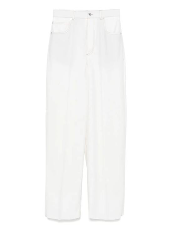 25SS 보테가베네타 스트레이트 팬츠 825519V0B30 9317 WHITE