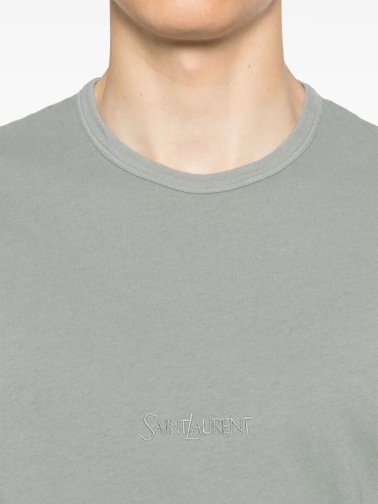 25SS 생로랑 반팔 티셔츠 818535YBHD2 1467 GREY - SAINT LAURENT