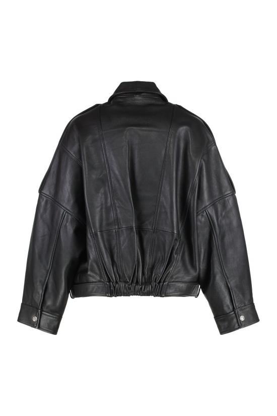 25SS 핑코 가죽 자켓 104877A21L Z99 black - PINKO