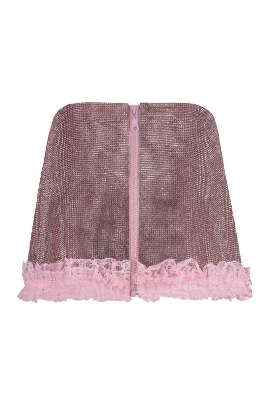 25SS 셀프 포트레이트 숏 스커트 SS25CK016SKA PINK Pink - SELF PORTRAIT