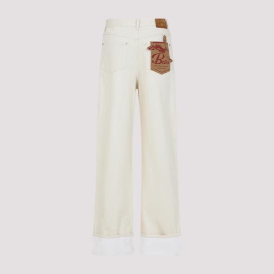  보테가베네타 스트레이트 팬츠 824659V5DV0 9247 panna - BOTTEGA VENETA
