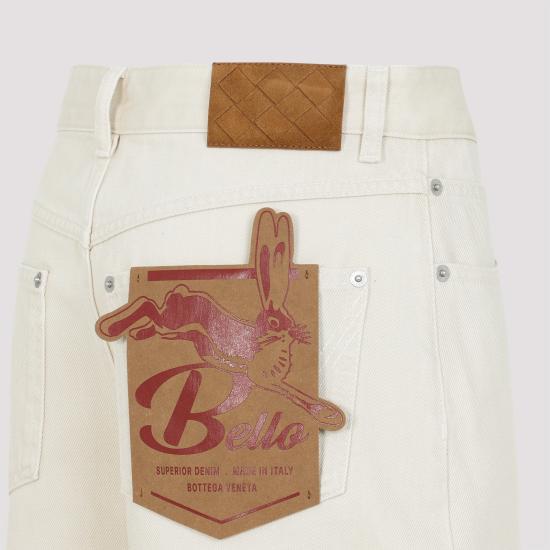  보테가베네타 스트레이트 팬츠 824659V5DV0 9247 panna - BOTTEGA VENETA