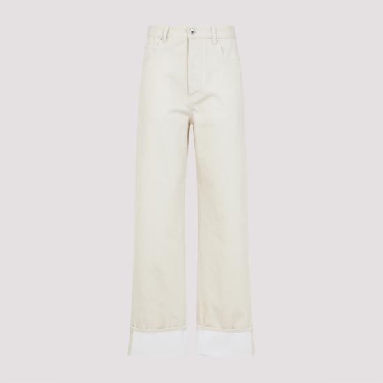  보테가베네타 스트레이트 팬츠 824659V5DV0 9247 panna - BOTTEGA VENETA