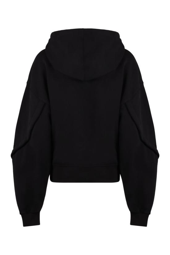  뮈글러 후드 티셔츠 23S3SW0065640 1999 black - MUGLER