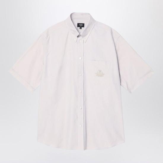 25SS 펜디 옥스포드 셔츠 FS1312AU70 F1LU2 NUDE NEUTRALS