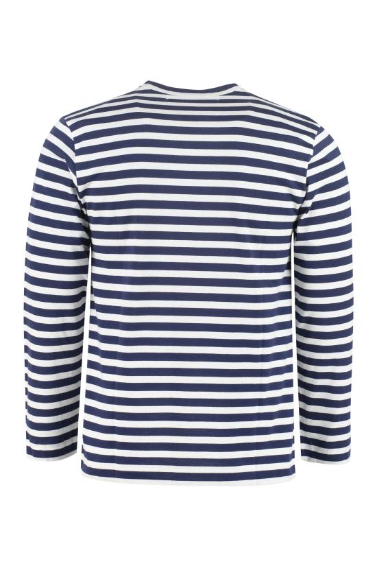 26SS 꼼데가르송 긴팔 티셔츠 P1T010 NAVYWHITE BLUE - COMME DES GARCONS