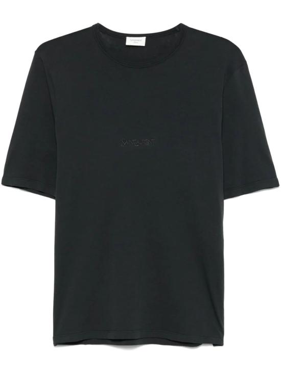 25FW 생로랑 반팔 티셔츠 818535YBHD2 1025 BLACK