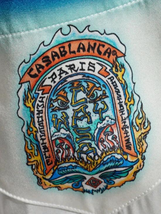 25SS 카사블랑카 숏팬츠 MS25TR01203 WHITEBLUE - CASABLANCA