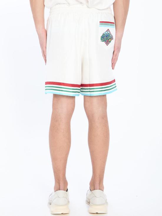 25SS 카사블랑카 스트레이트 팬츠 MS25TR01204 WHITE - CASABLANCA