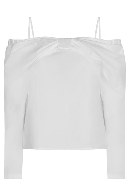 25SS 니나리찌 블라우스 25PCTO008CO1077 U1000 WHITE