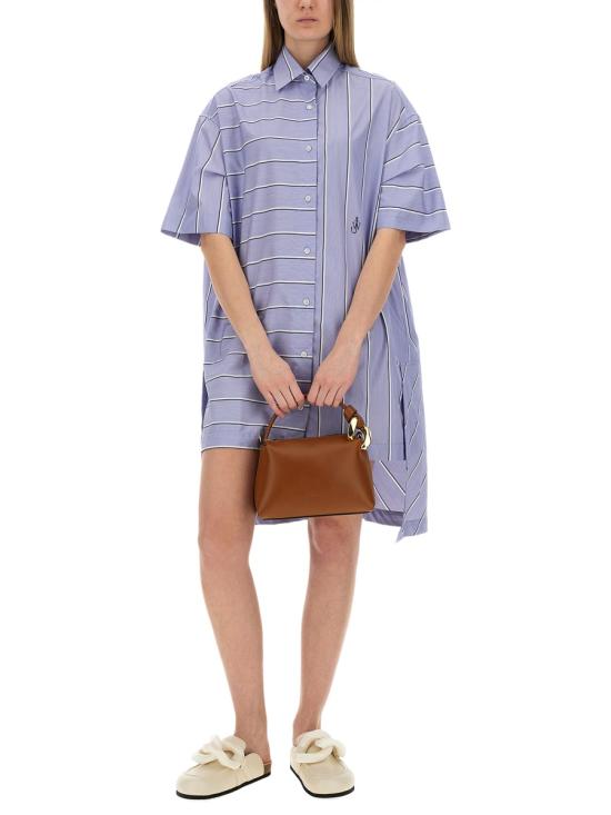 25SS JW앤더슨 미디 원피스 DR0475 PG1142803 BABY BLUE - JW ANDERSON