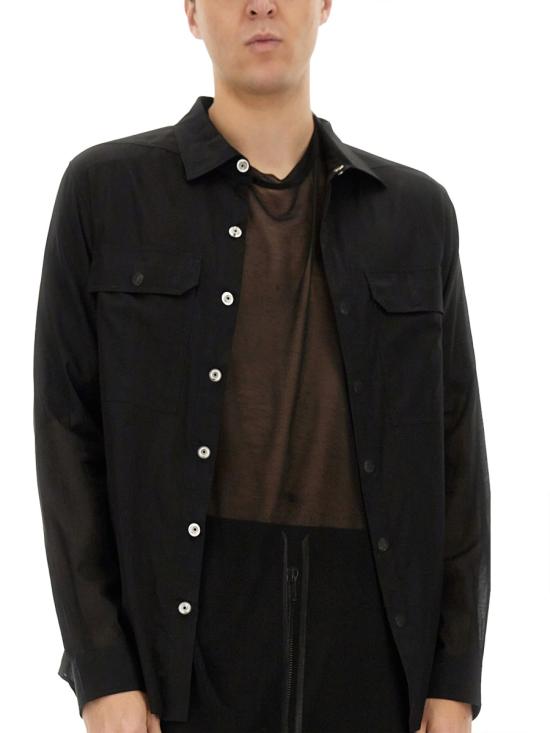 25SS 릭 오웬스 긴팔 셔츠 RU01E5236 CV09 BLACK - RICK OWENS