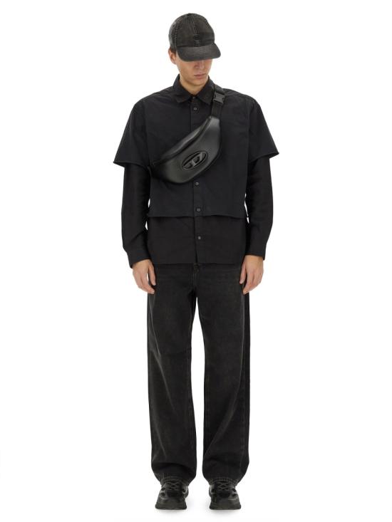 25SS 디젤 반팔 셔츠 A16199 0KNAI9XX BLACK - DIESEL