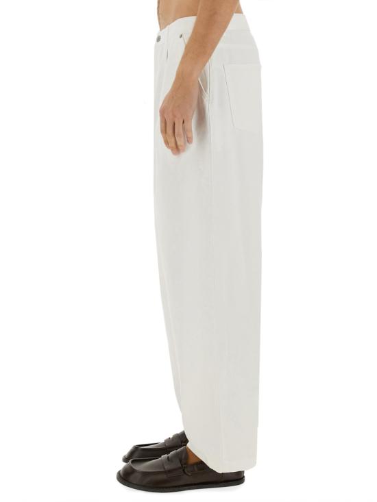 25SS 모스키노 스트레이트 팬츠 03330227 0001 WHITE - MOSCHINO