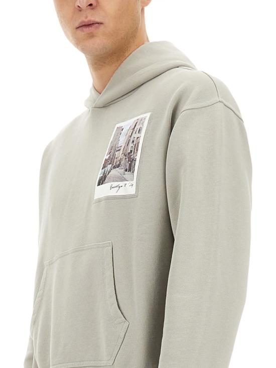 25SS 헬무트랭 후드 티셔츠 O10HM520 B00 GREY - HELMUT LANG