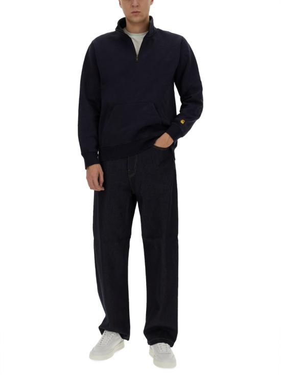 25SS 칼하트 WIP 체이스 플리스 하프 집업 집업 스웨트셔츠 I033665 00HXX BLUE - CARHARTT WIP