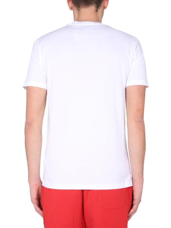  모스키노 반팔 티셔츠 07070241 1001 WHITE - MOSCHINO