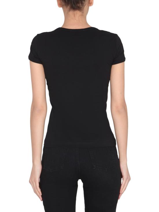 25SS 모스키노 반팔 티셔츠 07090541 1555 BLACK - MOSCHINO