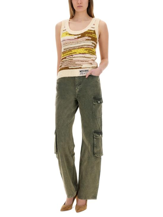 25SS 모스키노 민소매 티셔츠 08853206 1002 MULTICOLOUR - MOSCHINO