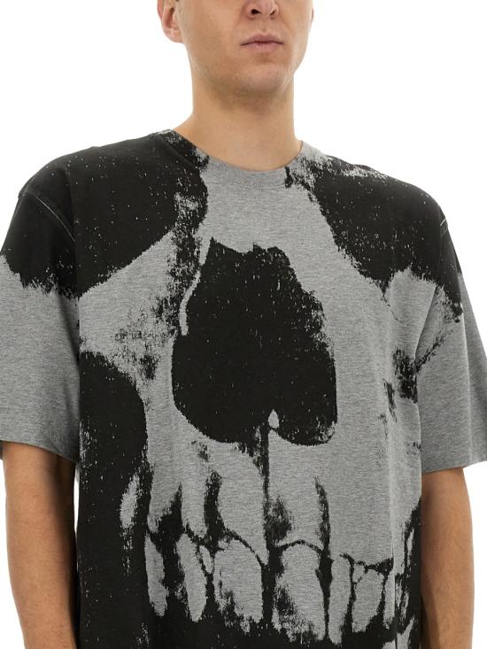 25SS 알렉산더 맥퀸 반팔 티셔츠 815067 QTAC50582 GREY - ALEXANDER MCQUEEN