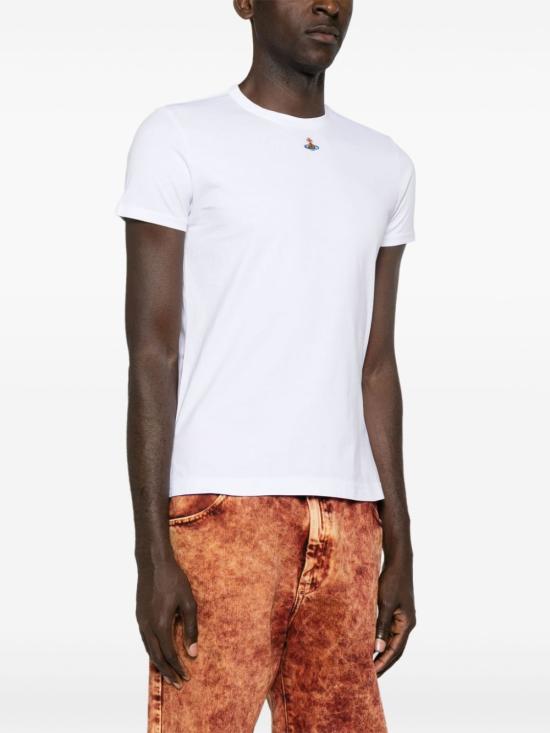  비비안웨스트우드 PERU 페루 ORB 반팔 티셔츠 3G010017 J001MA401 WHITE - VIVIENNE WESTWOOD