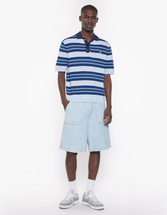 25SS 메종키츠네 반팔 티셔츠 OM00201KT1119 BLUEINK - MAISON KITSUNE