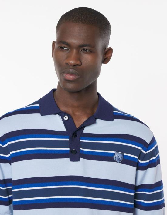25SS 메종키츠네 반팔 티셔츠 OM00201KT1119 BLUEINK - MAISON KITSUNE