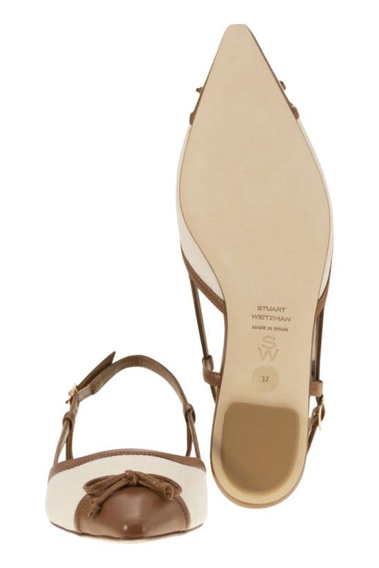 25SS 스튜어트 와이츠먼 플랫 슈즈 SK646Y0B LINEN HAZEL - STUART WEITZMAN