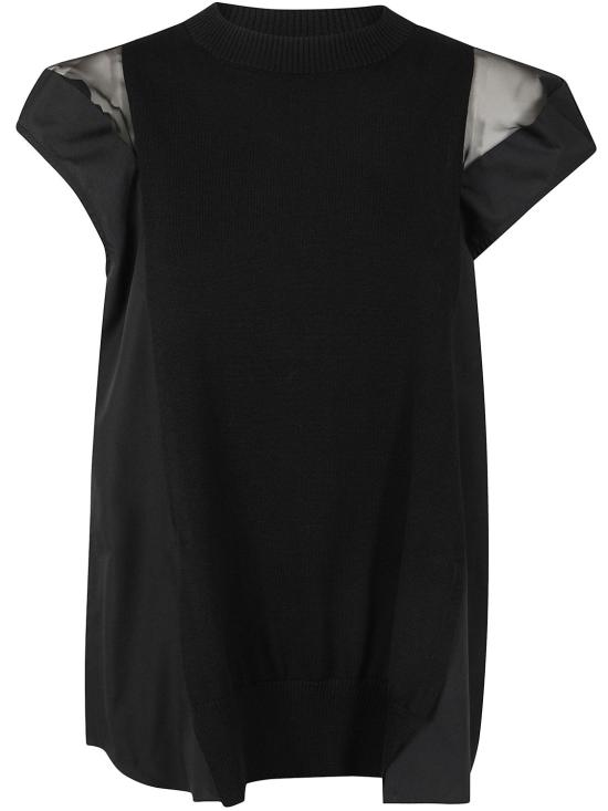 25SS 사카이 스웨터 2507848 001 BLACK