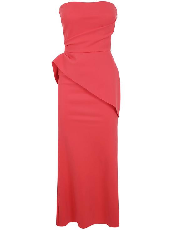 25SS 키아라보니 롱 원피스 TAROLONGZP 720 RED