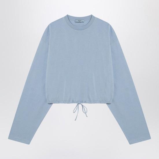 25SS 프라다 긴팔 티셔츠 34675OOO11CD F0076 LIGHT BLUE