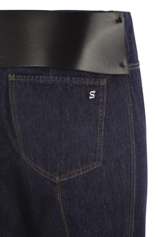 25SS 막스마라 스포츠막스 스트레이트 팬츠 2512181023600 001 DARK DENIM - SPORTMAX