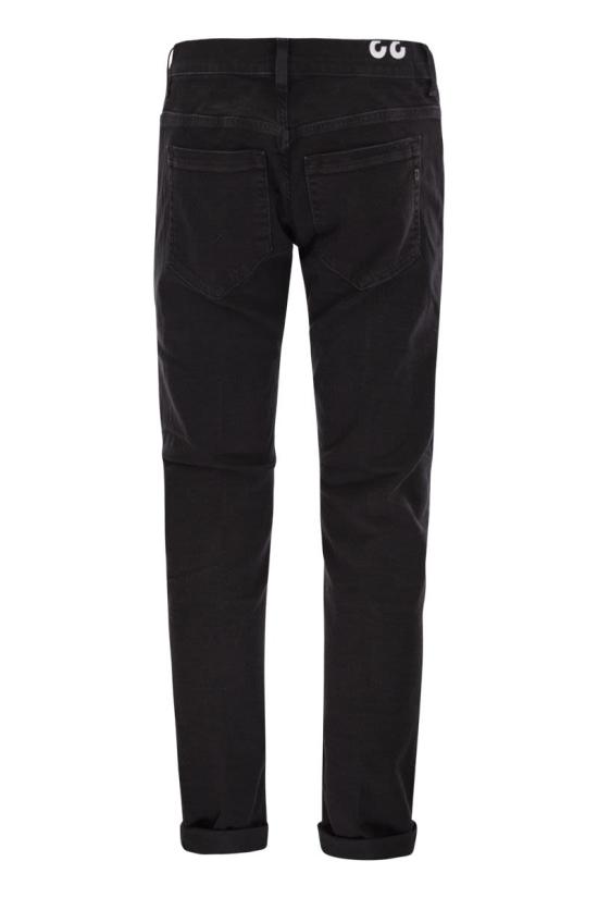 25SS 돈답 스트레이트 팬츠 UP232DSH337UIS6 999 BLACK - DONDUP