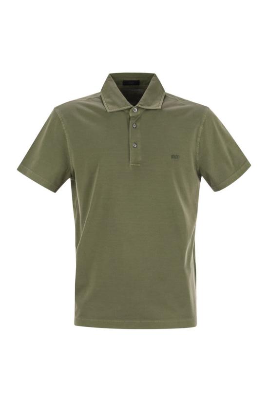 25SS 페이 폴로 티셔츠 NPMB250143TUY1 V201 MILITARY GREEN