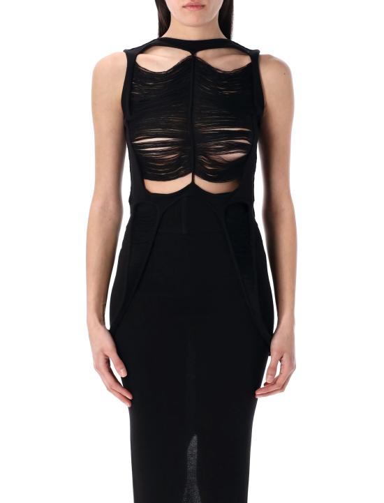 25SS 릭 오웬스 민소매 티셔츠 RO01E7615KGRIDM 09 BLACK