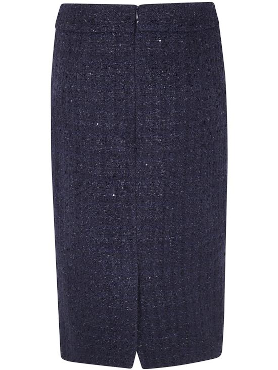 25SS 엠포리오 아르마니 미디 스커트 EW001453AF12520 UB115 BLUE - EMPORIO ARMANI