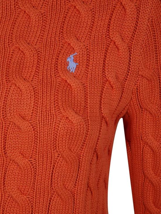 25SS 폴로 랄프로렌 포니 로고 자수 케이블 니트 크루넥 가디건 211891643 022 BLUE - POLO RALPH LAUREN