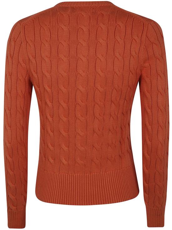 25SS 폴로 랄프로렌 포니 로고 자수 케이블 니트 크루넥 가디건 211891643 022 BLUE - POLO RALPH LAUREN