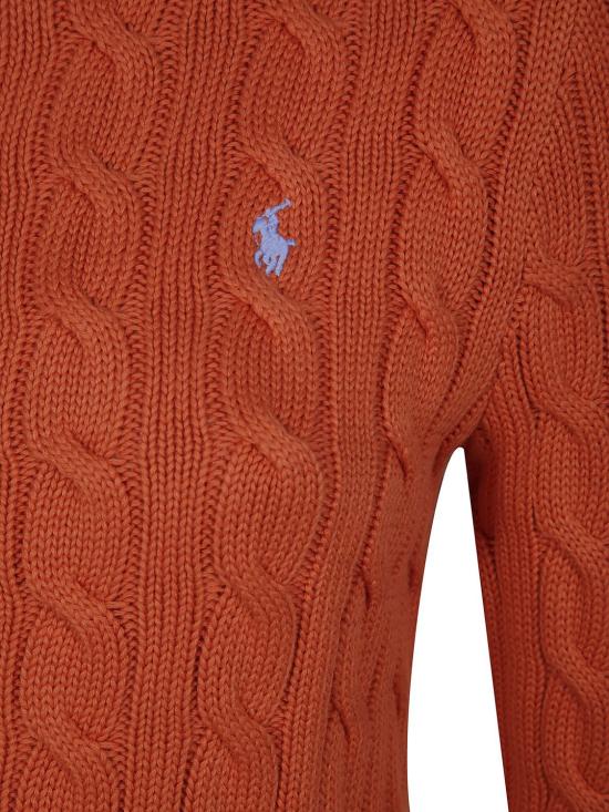 25SS 폴로 랄프로렌 포니 로고 자수 케이블 니트 크루넥 가디건 211891643 022 BLUE - POLO RALPH LAUREN