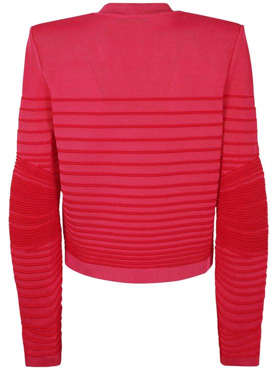 25SS 발망 가디건 EF0SK257KI38 OKO PINK PURPLE - BALMAIN