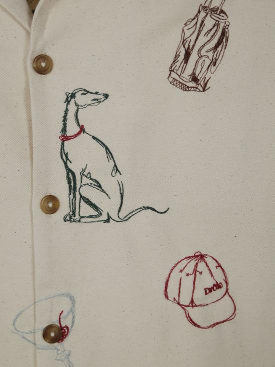 25SS 드롤드무슈 반팔 셔츠 GSH214CO198 ECRU NUDE NEUTRALS - DROLE DE MONSIEUR