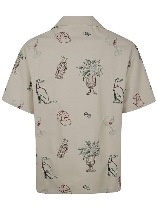 25SS 드롤드무슈 반팔 셔츠 GSH214CO198 ECRU NUDE NEUTRALS - DROLE DE MONSIEUR