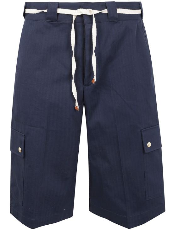 25SS 드롤드무슈 스트레이트 팬츠 GBS155CO106 NAVY BLUE