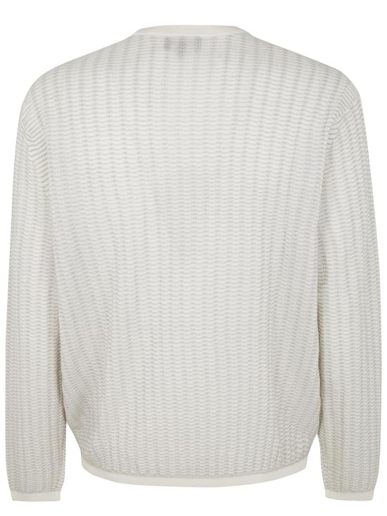 25SS 엠포리오 아르마니 스웨터 EM000895AF14229 F0023 WHITE - EMPORIO ARMANI