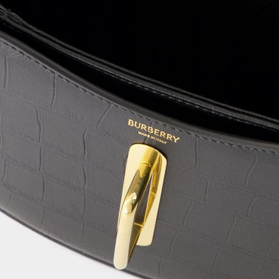 25SS 버버리 스몰 락킹 호스 백 8102214A1189 BLACK - BURBERRY