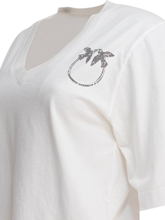 25SS 핑코 반팔 티셔츠 104606A2D0Z05 WHITE - PINKO