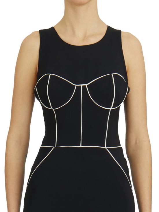 25SS 엘리자베타프랜치 미디 원피스 LAB72451E2685 BLACK - ELISABETTA FRANCHI